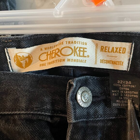 Vintage Cherokee Black Denim Relaxed Dad Jeans - Picture 11 of 16